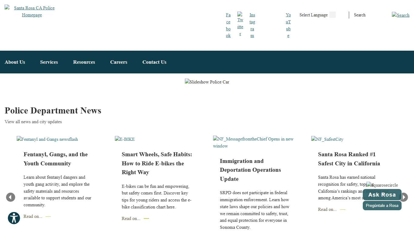 Police Santa Rosa, CA